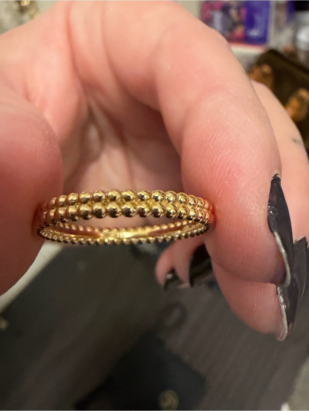 Mejuri Duo Beaded Stacker Ring